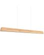 Hanglamp Sollux Skog met 150cm lange eikenhouten balk met geintegreerde LED naar onder