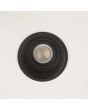 ingebouwde zwart verdiepte IP65 inbouwspot voor de badkamer met een diameter van 100mm met een dunne rand