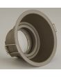 zijaanzicht bronskleurige verdiepte IP65 inbouwspot voor de badkamer met een diameter van 100mm met een dunne rand
