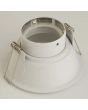achterzijde wit verdiepte IP65 inbouwspot voor de badkamer met een diameter van 100mm met een dunne rand