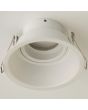 wit verdiepte IP65 inbouwspot voor de badkamer met een diameter van 100mm met een dunne rand
