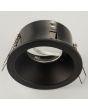 zwart verdiepte IP65 inbouwspot voor de badkamer met een diameter van 85mm