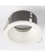 wit verdiepte IP65 inbouwspot voor de badkamer met een diameter van 85mm