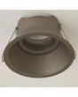 bronskleurige verdiepte kantelbare inbouwspot met een diameter van 100mm met een dunne rand