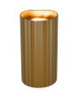 Trio Soka 267700265 brandende koffiebruin geribbelde buisvormige updown wandlamp van metaal