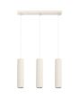 Sollux Karbon SL.1594 beige geribbelde hanglamp