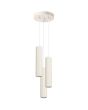 Sollux Karbon SL.1595 beige geribbelde hanglamp