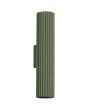Sollux Karbon SL.1615 olijfgroene geribbelde updown wandlamp