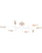 Sollux Timbo SL.1667 wit met houten plafondlamp