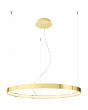 Thoro Rio TH.246 glanzend gouden ringvormige hanglamp met een diameter van 78cm