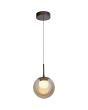 Hanglamp Solis LED brons champagneglas 20cm