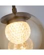 Hanglamp Solis LED brons champagneglas 20cm