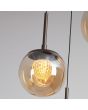 Hanglamp Solis LED brons champagneglas 35cm
