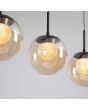 Hanglamp Solis LED brons champagneglas 90cm