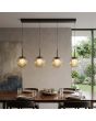 Hanglamp Solis LED brons champagneglas 90cm