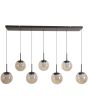Hanglamp Solis LED brons champagneglas 23cm