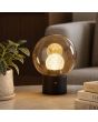 Tafellamp Solis LED brons champagneglas 24cm