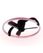 Reality Stockholm zwarte plafondventilator met een diameter van 73,5cm en cirkelvormige LED om de ventilator met rood backlight