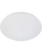 Searchlight Stripy 23381-30WH wit gestreepte plafonniere met een diameter van 29cm van kunststof