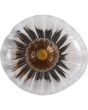 Searchlight Sunbeam 24122-1BK bloemvormig onderaanzicht plafonniere van helder en amber glas