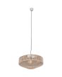Trio Svea 364700144 brandende hanglamp met 46cm grote schijfvormige kap van katoenen touw