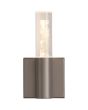 Wandlamp LED badkamer brons kristal 17cm