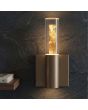 Wandlamp LED badkamer brons kristal 17cm