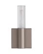 Wandlamp LED badkamer brons kristal 17cm