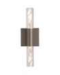 Wandlamp LED badkamer brons kristal 26cm