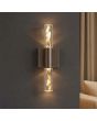 Wandlamp LED badkamer brons kristal 26cm