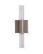 Wandlamp LED badkamer brons kristal 26cm