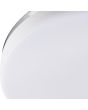 Detailfoto van de LED unit van de Reality Tampere witte plafondventilator van 30 cm in diameter met ingeklapte wieken en witte LED unit in het midden