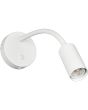 Reality Taryn witte wandspot met kiepschakelaar en 35,5 cm lange flexibele arm met 35mm GU10 lampje