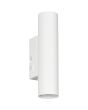 Reality Taryn witte up down wandlamp met kiepschakelaar van 18 cm hoog met 35mm GU10 lampjes