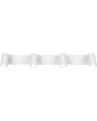 Reality Taryn compacte witte plafondspot met plafondbalk van 62cm en vier brandende 35mm GU10 spotjes