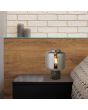 Tafellamp Terrazzo rookglas 28cm
