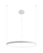 Thoro Rio TH.102 grote witte ringvormige hanglamp met drie bevestigingskabels
