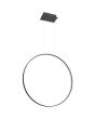 Thoro Rio TH.118 zwarte cirkelvormige hanglamp met een diameter van 78cm