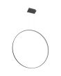 Thoro Rio TH.122 zwarte cirkelvormige hanglamp met een diameter van 110cm