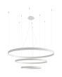 Thoro Rio TH.215 witte cirkelvormige hanglamp met drie ringen van resp. 55, 78 en 110cm