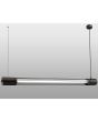 Thoro Valo TH.008CZ zwarte hanglamp voor een T8 lichtbalk