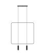 Thoro Rana TH.019CZ hanglampen met zwart vierkant en twee zwart cilindervormige spots voor een GU10 lamp