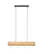 Brilliant Trabo 99432/35 hanglamp van dennenstammetje met vier E27 fittingen en zwarte plafondbalk