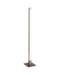 Searchlight Tribeca staal kleurige tafellamp van 50cm hoog met rechtopstaande rechthoekige paal met brandende LED strip en touchdimmer