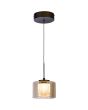 Hanglamp Tumblers LED brons champagneglas 15cm