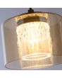 Hanglamp Tumblers LED brons champagneglas 15cm