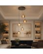 Hanglamp Tumblers LED brons champagneglas 45cm