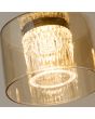 Hanglamp Tumblers LED brons champagneglas 131cm
