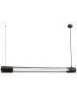 Thoro Valo TH.008CZ zwarte hanglamp voor een T8 lichtbalk