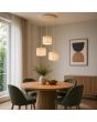 Hanglamp Velin beige 61cm